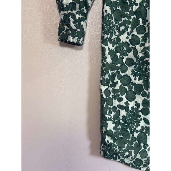 Tory Burch Issy Vine Shirtdress in Green Size 0 - Picture 4 of 6